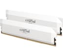 CRUCIAL Pro Overclocking 32 GB 6400 MHz DDR5 CL38 Memory Kit - 16 GB x 2, White thumbnail 1