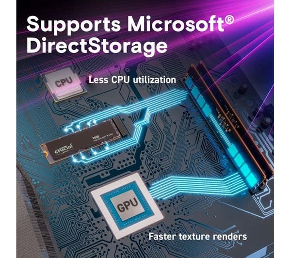 CRUCIAL T500 M.2 PCIe Gen4 NVMe Internal SSD - 2 TB - Image 2