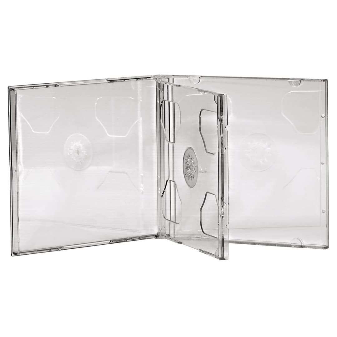 Hama 00044752 Double CD Jewel Cases, 2 Discs, Pack of 5 - Transparent - Image 2