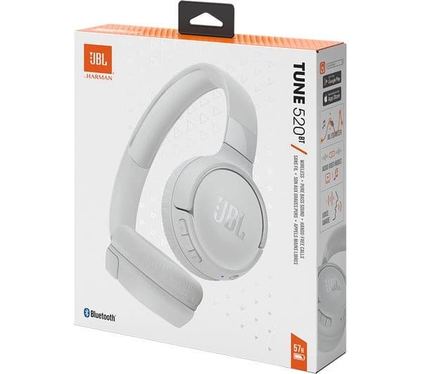 JBL Tune 520BT Wireless Headphones White - Image 4