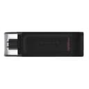 USB Stick Kingston Technology 128GB USB Flash Drive DataTraveler 70 USB-C 3.2 - Black thumbnail 1