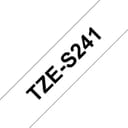 Brother TZE-S241 label-making tape Black on white Strong Adhesive Laminated 18mm x 8m TZ thumbnail 1