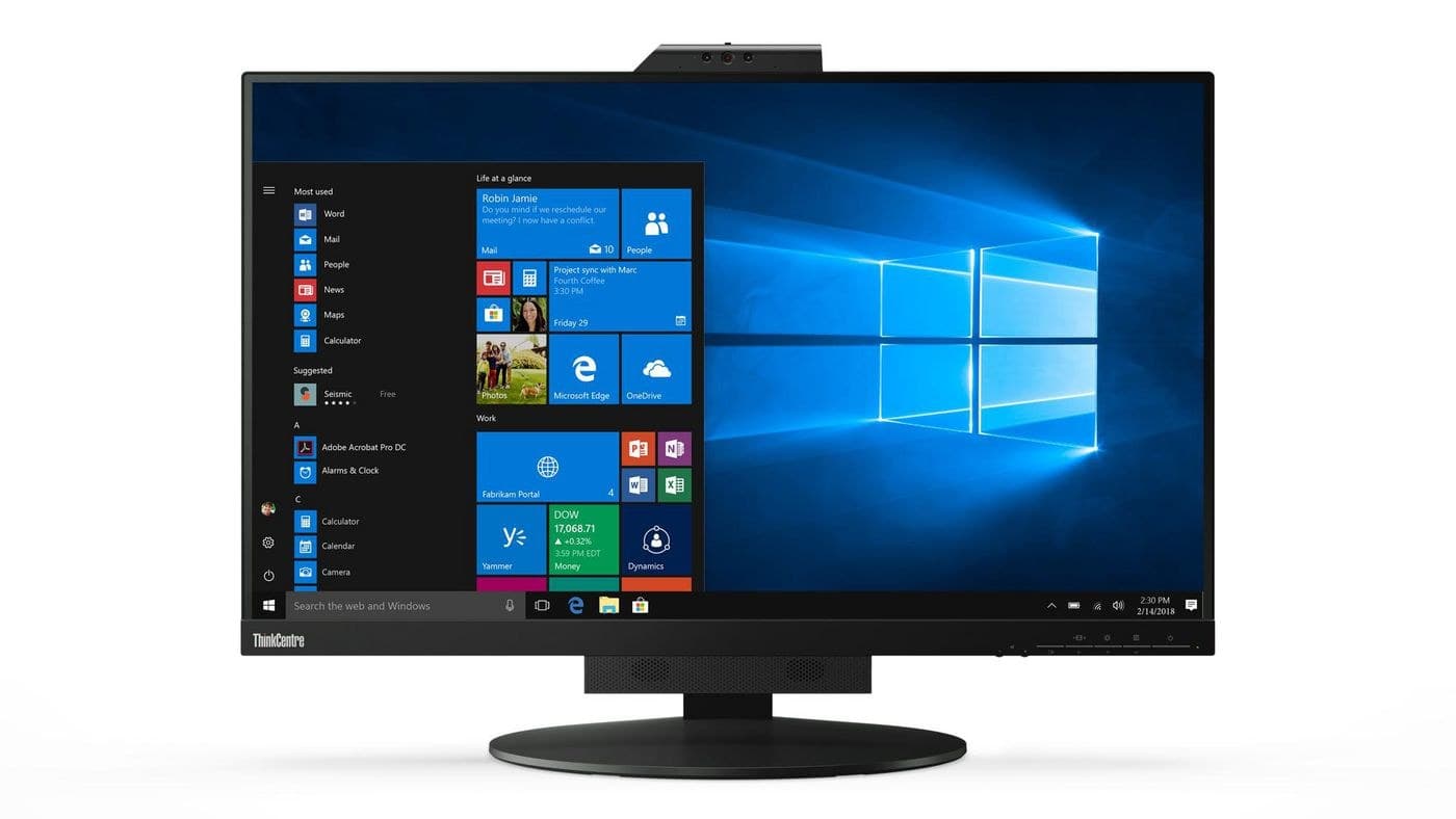 Lenovo ThinkCentre Tiny-in-One 27 27-inch QHD Monitor - Black