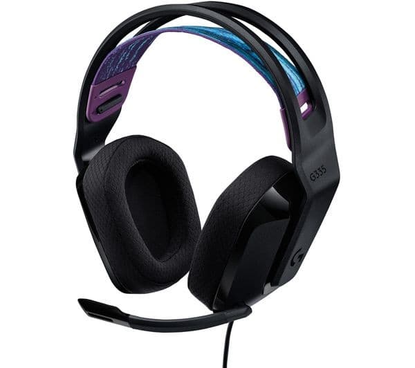 Logitech G335 Wired Gaming Headset 3.5mm - Black - Image 1