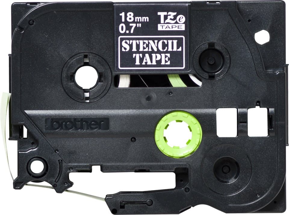 Brother STE-141 P-touch Stencil Tape Cassette Black 18mm x 3m TZ/TZe - Image 2
