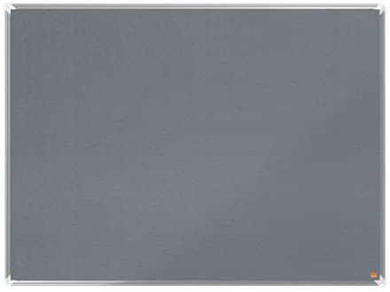 Nobo Premium Plus Felt Notice Board 1200x900mm Grey - Image 1