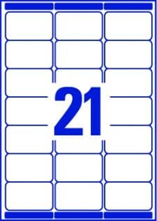 Avery L7160-100 Address Labels 100 sheets - 21 Labels per Sheet - Image 1