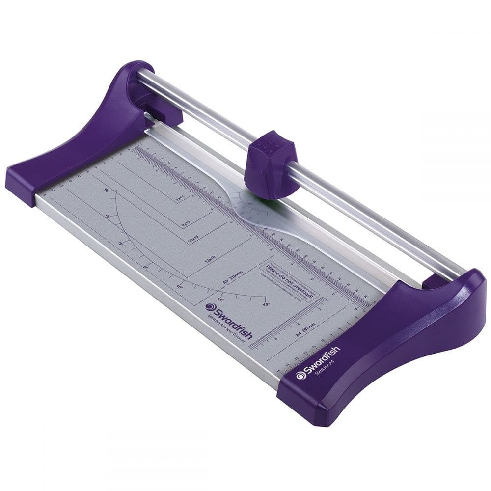 Swordfish Slimline Paper Trimmer A4 Purple - Image 1