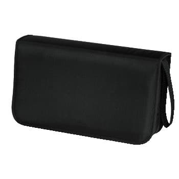 Hama Nylon CD/DVD Wallet, Black - 80 Discs