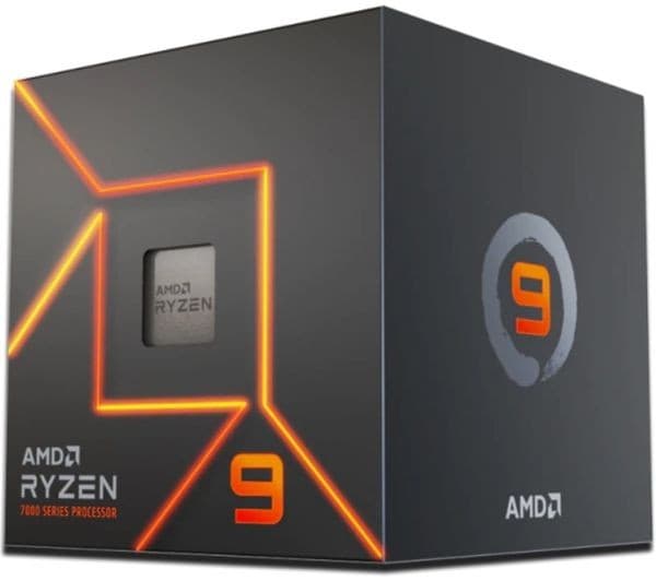 AMD Ryzen 9 7900 Processor, Zen 4, 12 Cores 24 Threads, 3.7GHz Base / 5.4GHz Boost, 64MB L3 Cache, AM5 Socket, 65W, Radeon Graphics, DDR5 & PCIe 5.0, Wraith Prism Cooler Included - Image 1