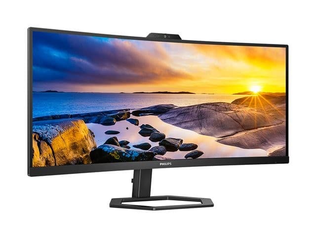 Philips 34E1C5600HE 34" Curved WQHD Monitor with Webcam Textured Black - Image 5