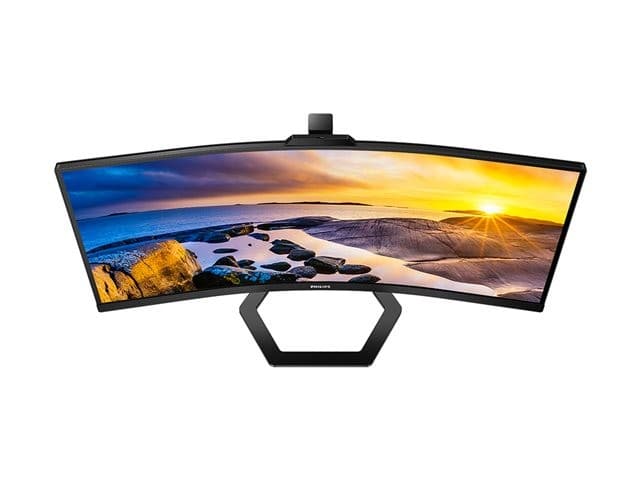 Philips 34E1C5600HE 34" Curved WQHD Monitor with Webcam Textured Black - Image 6