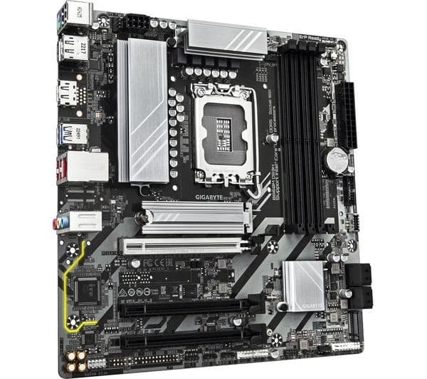 Gigabyte B860M D3HP Motherboard - Intel Core Ultra CPUs, LGA1851, Intel B860, Micro-ATX, up to 9066MHz DDR5, 2x PCIe 4.0 M.2, GbE LAN, USB 3.2 Gen 1 - Image 3
