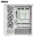 MSI MAG PANO 130R PZ ARGB Tempered Glass Mid Tower PC Case - White thumbnail 4