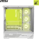 MSI MAG PANO 130R PZ ARGB Tempered Glass Mid Tower PC Case - White thumbnail 5