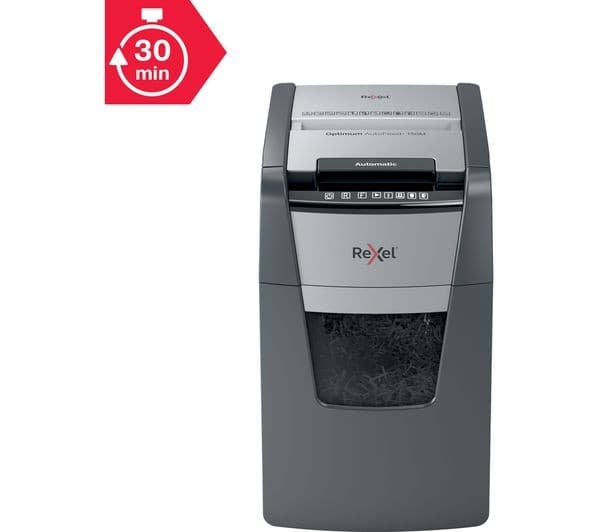 REXEL Optimum AutoFeed+ 150M Micro Cut Paper Shredder - Image 9
