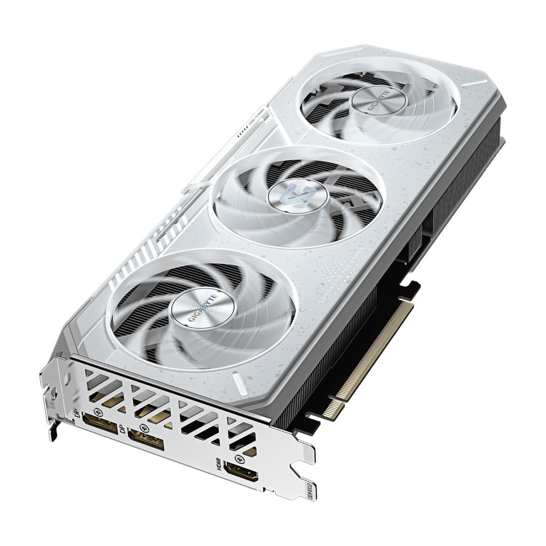 GIGABYTE Radeon RX 9060 XT GAMING OC ICE 16GB Graphics Card - White - 16GB GDDR6, 128bit, PCI-E 5.0, 3320 MHz Boost Clock, 2 x DisplayPort, 1 x HDMI, GV-R906XGAMINGOCICE-16GD - Image 5