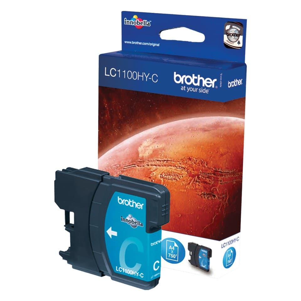 Brother LC1100HYC High Yield Original Ink Cartridge - Cyan - Image 1