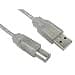 Cables Direct 1.8m USB 2.0 Type A to Type B Cable in Clear thumbnail 3