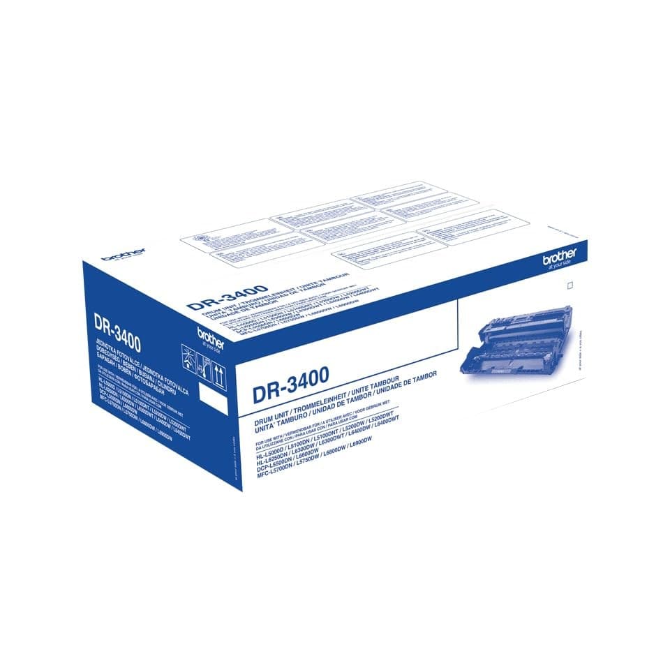 Brother DR3400P DR-3400 Genuine Original Laser Drum Unit 30000 Pages - Black - Image 2