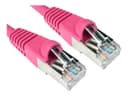 Cables Direct CAT 6a Patch Cable 25cm Pink thumbnail 2