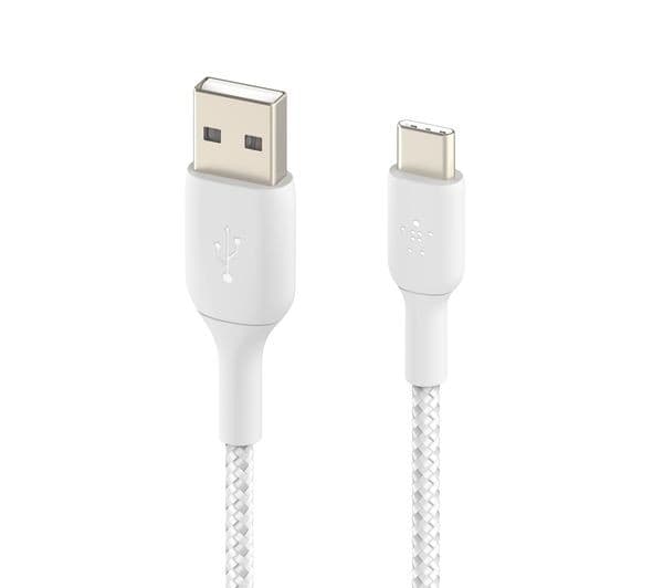 BELKIN Braided USB Type-C Cable - 2 m, White - Image 5