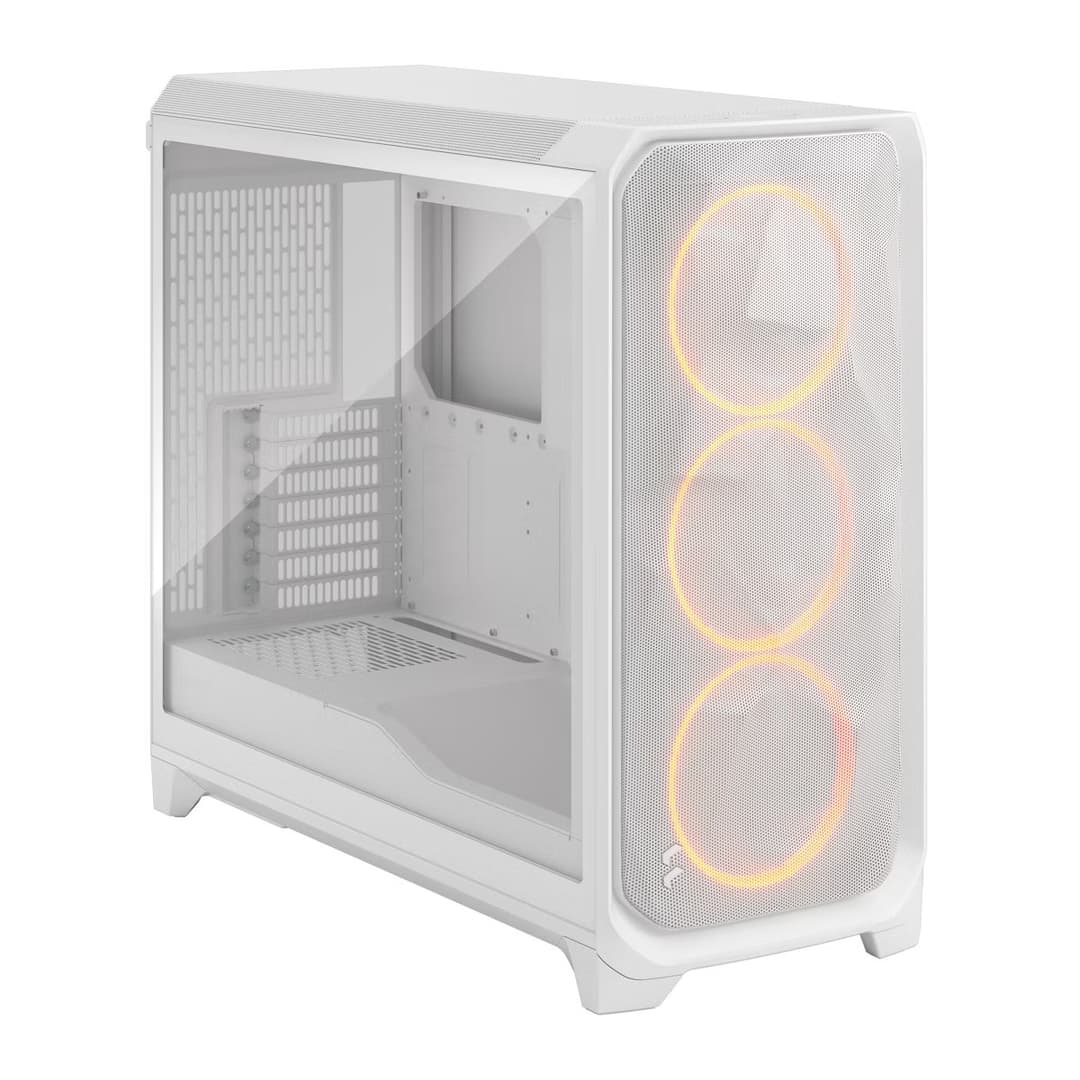 Fractal Design Meshify 3 XL Full Tower Gaming PC Case - White RGB TG Clear Tint - Image 2