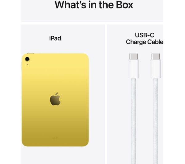 Apple iPad 11 Inch 2025 256GB WiFi Tablet - Yellow - Image 6