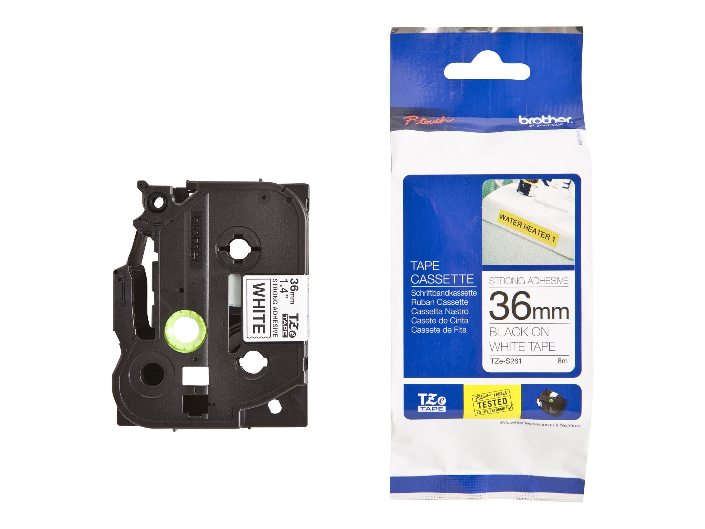 Brother TZe-S261 - laminated tape - 1 cassette(s) - Roll (3.6 cm x 8 m)