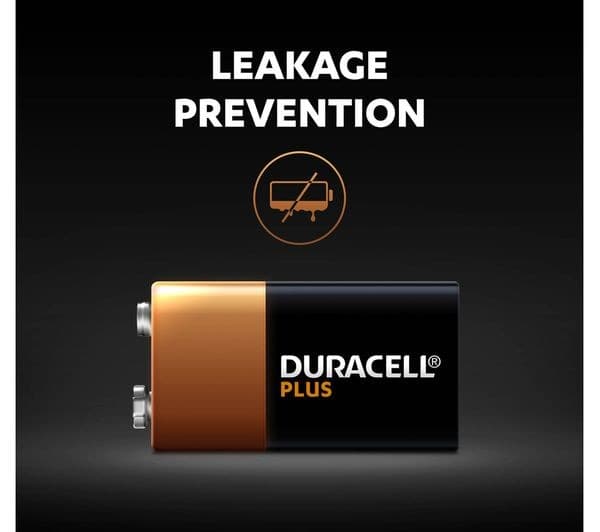 DURACELL Plus 9V Alkaline Battery - Pack of 2 - Image 5