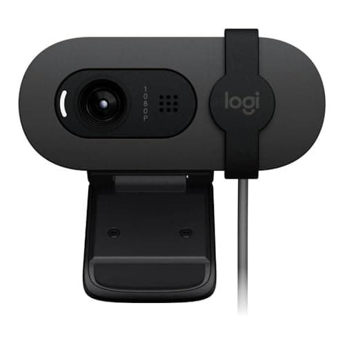 Logitech Brio 105 Full HD 1080p Business Webcam with Auto-Light Balance - Graphite - Image 4
