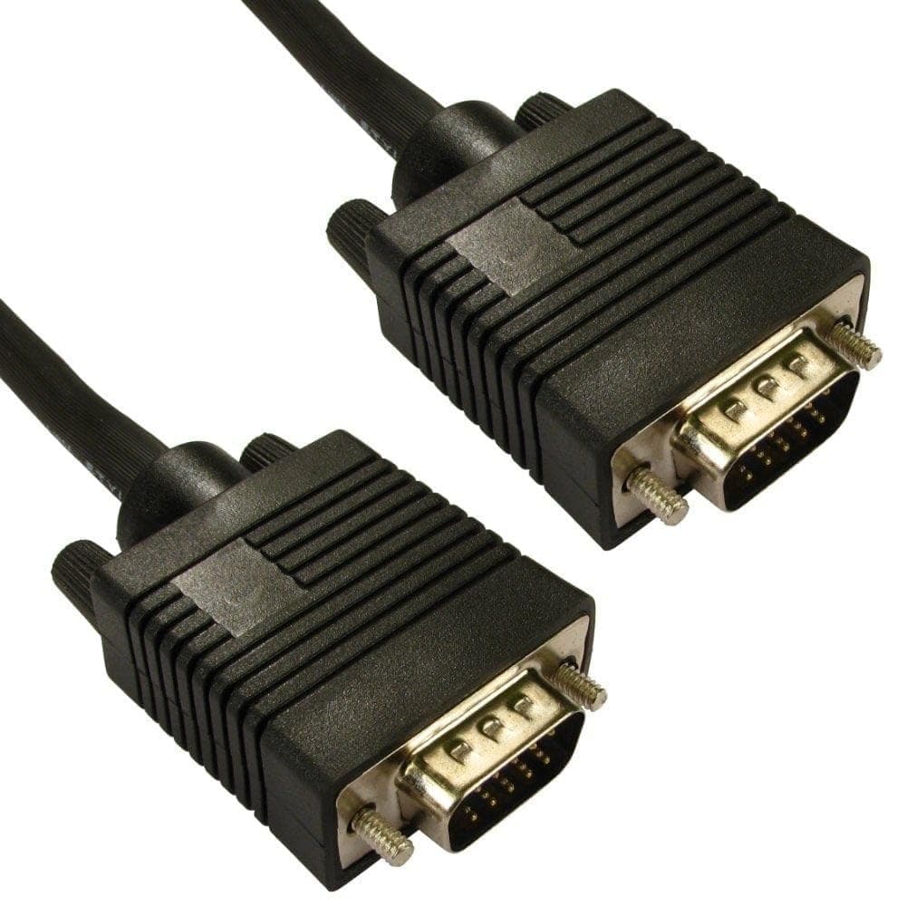 Cables Direct 1m SVGA Cable in Black - Image 1