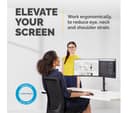 FELLOWES Reflex Dual Arm Tilt & Swivel 27" Monitor Desk Mount thumbnail 2