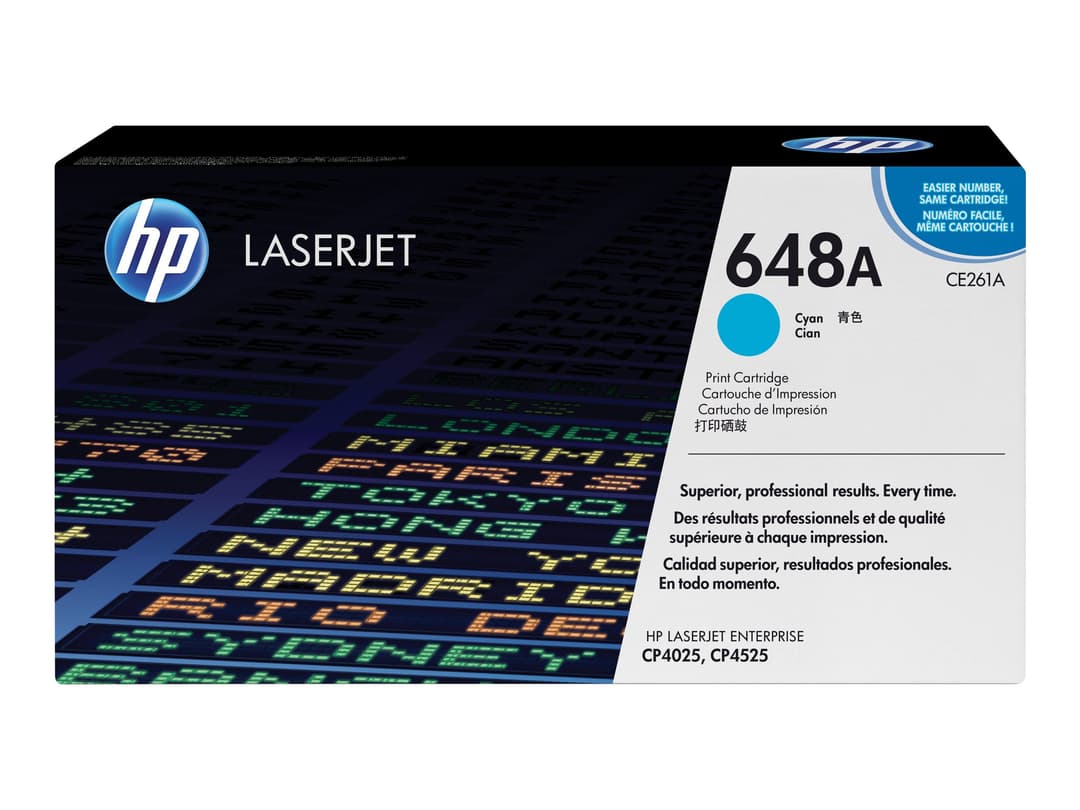 HP 648A CE261A Original HP LaserJet Toner Cartridge - Cyan - Image 1