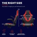 Trust GXT703 Riye Gaming Chair - Red thumbnail 7