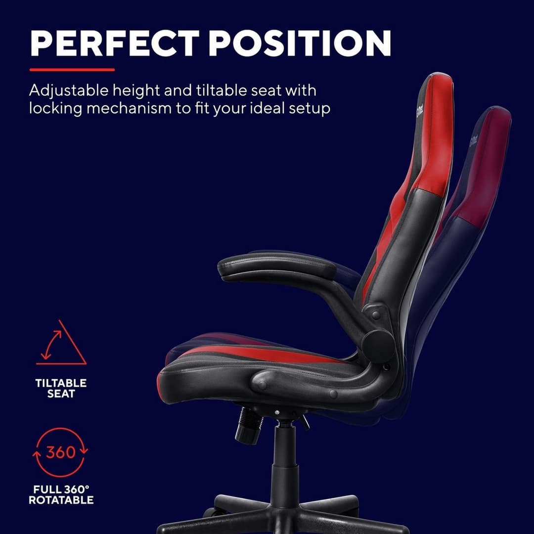 Trust GXT703 Riye Gaming Chair - Red - Image 10