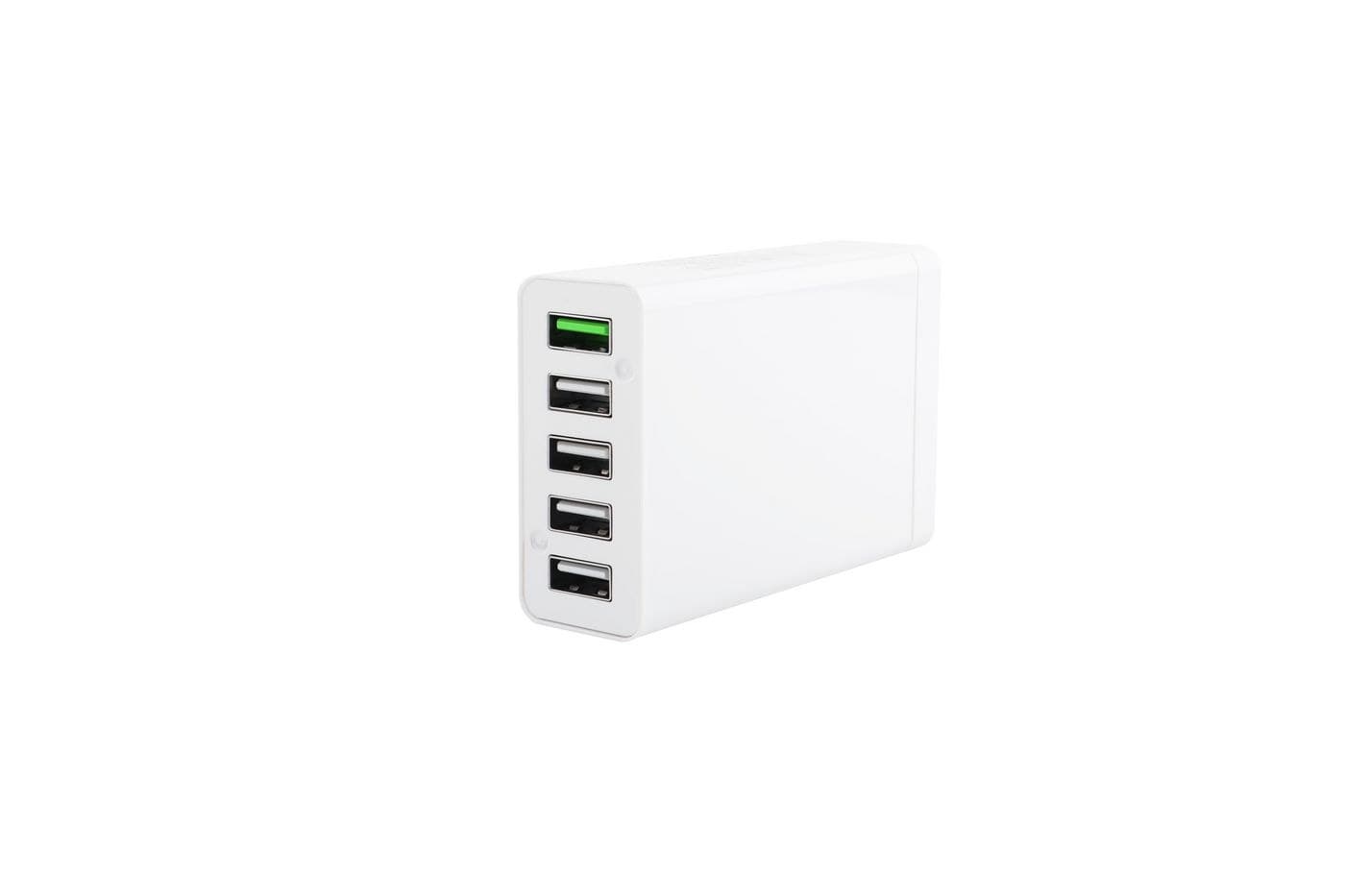 Multi-Port USB Charger White