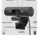 Logitech Brio 500 Webcam Graphite thumbnail 7
