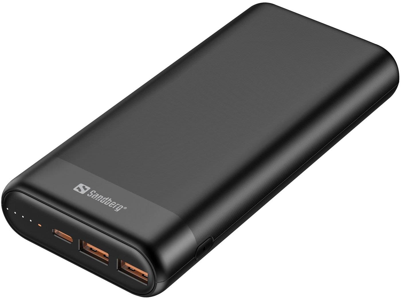 Sandberg Powerbank 20000 PD65W + 2x QC3.0 (420-62) - Black