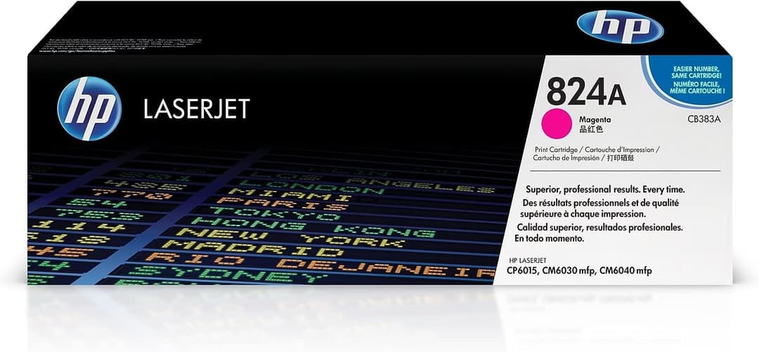 HP CB383A 824A Original LaserJet Toner Cartridge - Magenta - Image 1
