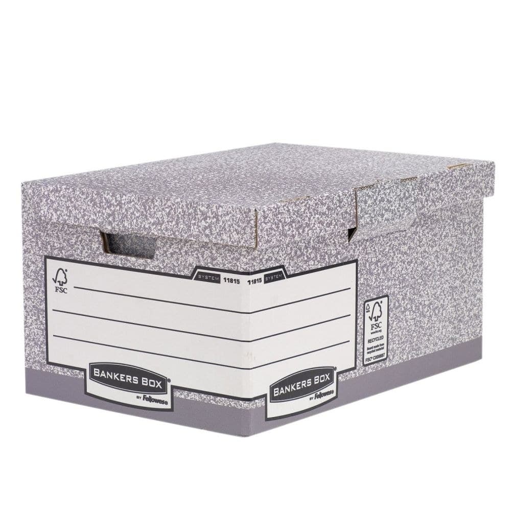 Bankers Box System A4 FS Flip Top Storage Box Pack of 10 - Image 1