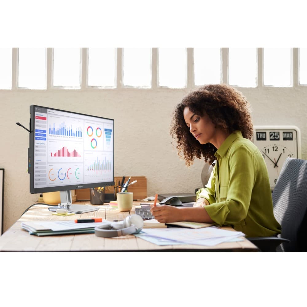 Philips 27B2G5601 27" IPS QHD USB-C RJ45 Energy Efficient Docking Monitor - Image 7