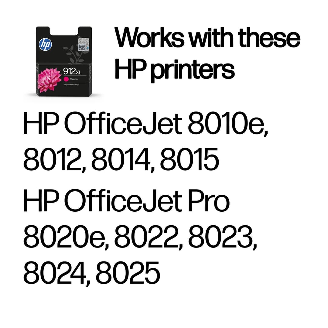 HP 912XL High Yield Magenta Original Ink Cartridge - Image 2
