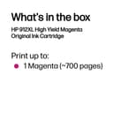 HP 912XL High Yield Magenta Original Ink Cartridge thumbnail 3
