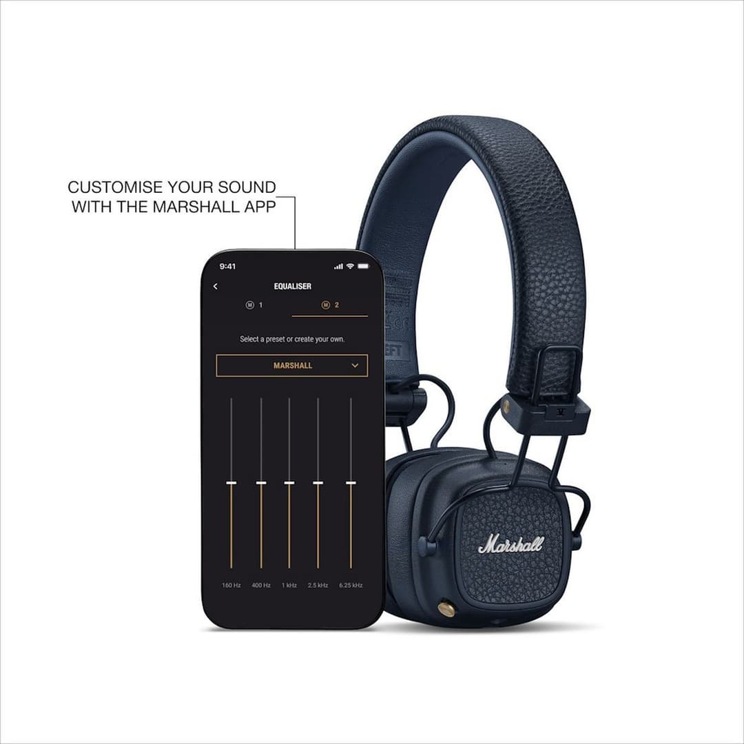 Marshall Major V Headphones Midnight Blue - Image 5