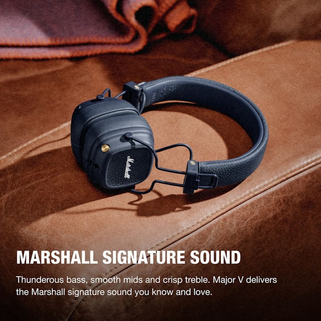 Marshall Major V Headphones Midnight Blue - Image 6