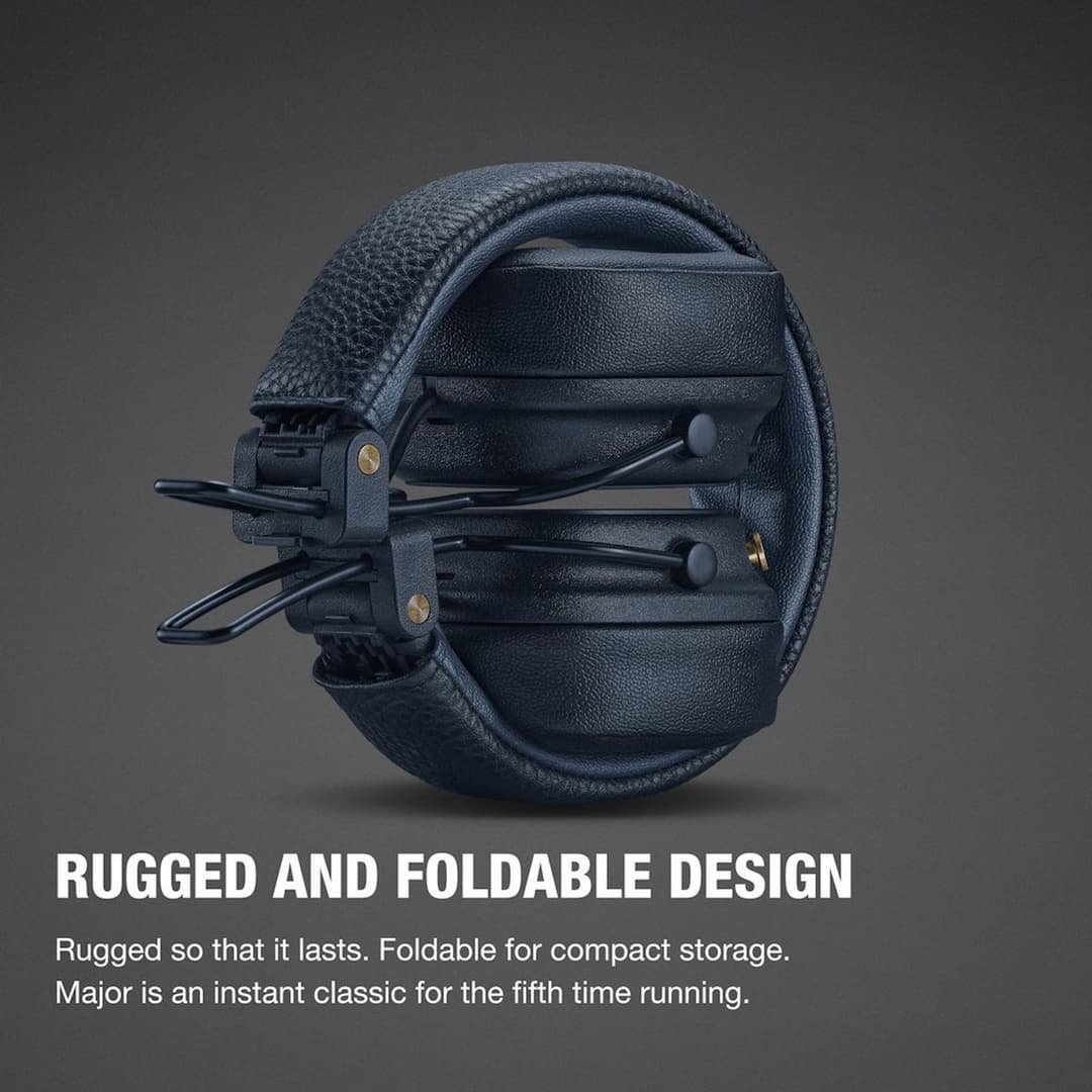 Marshall Major V Headphones Midnight Blue - Image 8