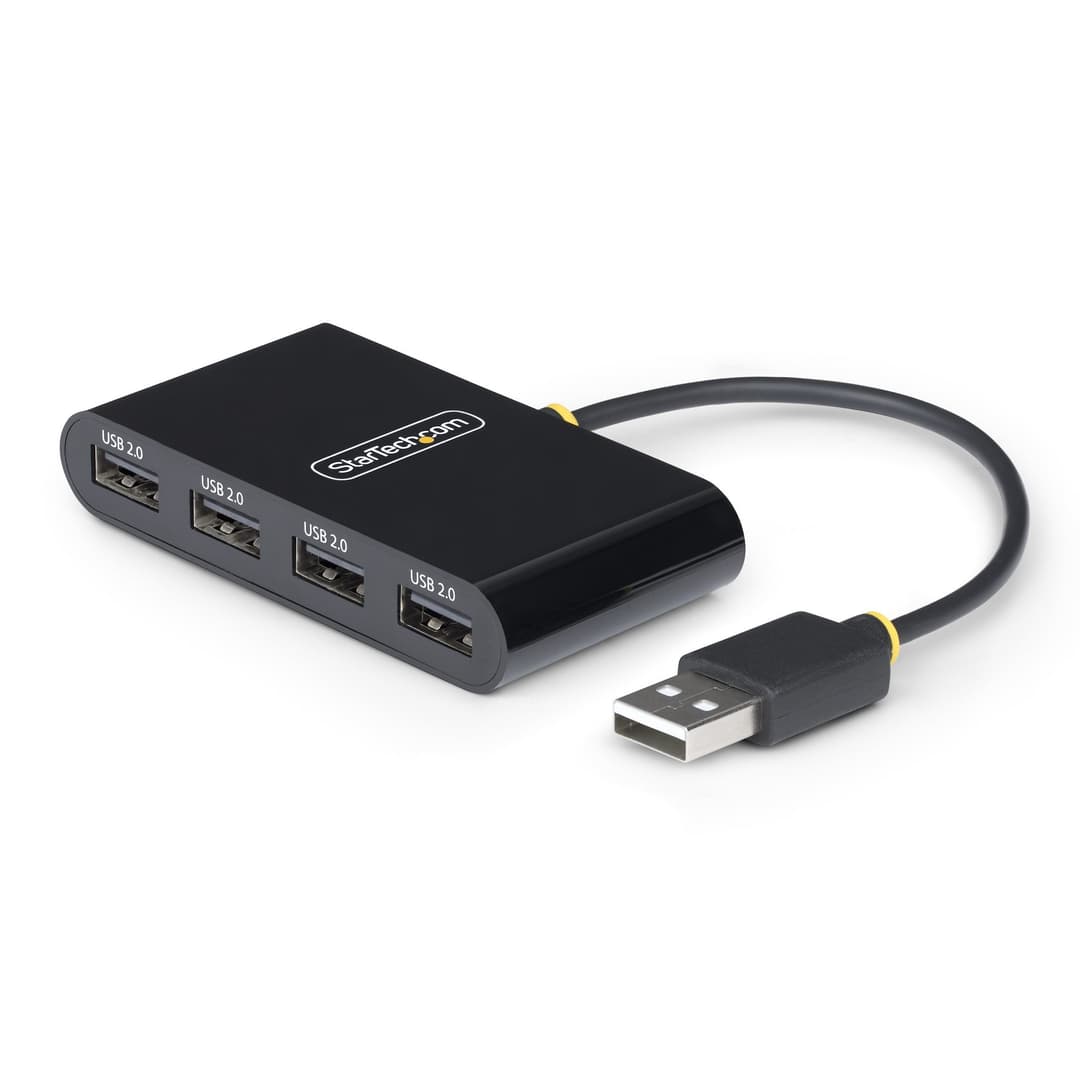 StarTech.com ST4200MINI2-USB-HUB interface hub USB 2.0 480 Mbit/s Black - Image 1
