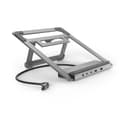 Hama Connect2Office Stand Laptop Stand with 12-Port USB-C Docking Station - Anthracite thumbnail 1