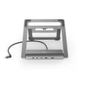Hama Connect2Office Stand Laptop Stand with 12-Port USB-C Docking Station - Anthracite thumbnail 3